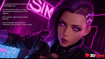 Sombra takes a big black cock in her hideout [AI]