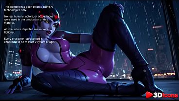 Widowmaker is getting fucked in every hole on the roof [AI]