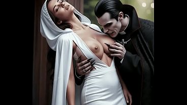 AI ART The Angelic Nun and the Demon Priest