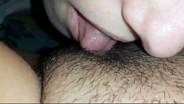 Hot POV sex with licking and nibbling of nipples, licking and sucking of the pussy, and licking and kissing of the belly