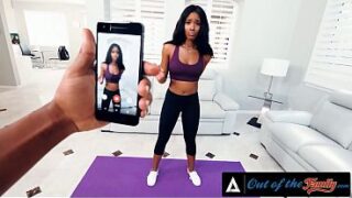 OUT OF THE FAMILY – Gorgeous Lacey London Yoga Pants Rip Leads To Pov Deepthroat With Stepbrother