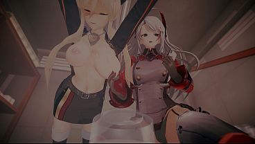 Prinz Eugen and Bismarck are having a great time (4K) (60 FPS) (Azur Lane)
