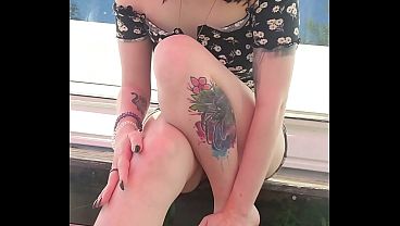 Seductive Sundress JOI – Upskirt Jerk Off Instructions Barefoot Outdoor Tease