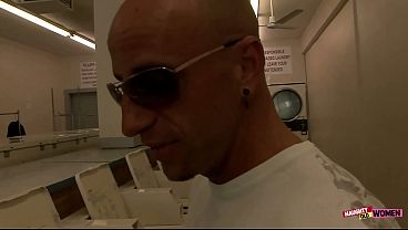 Experienced blonde MILF Regan Anthony gets picked up and fucked by a bald guy