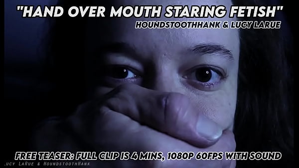 Hand Over Mouth Staring Fetish with HoundstoothHank