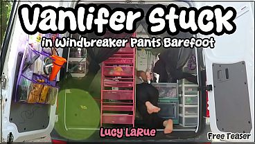 “Vanlifer Stuck in Windbreaker Pants Barefoot”