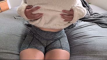 Wet Pussy Fingering Orgasm in Fleece Sherpa Sweater